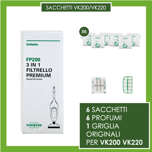 Sacchetti fp200 originali - fp200,
