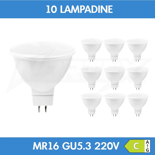 Lampadine mr16 220v - 10, (gu5.3)